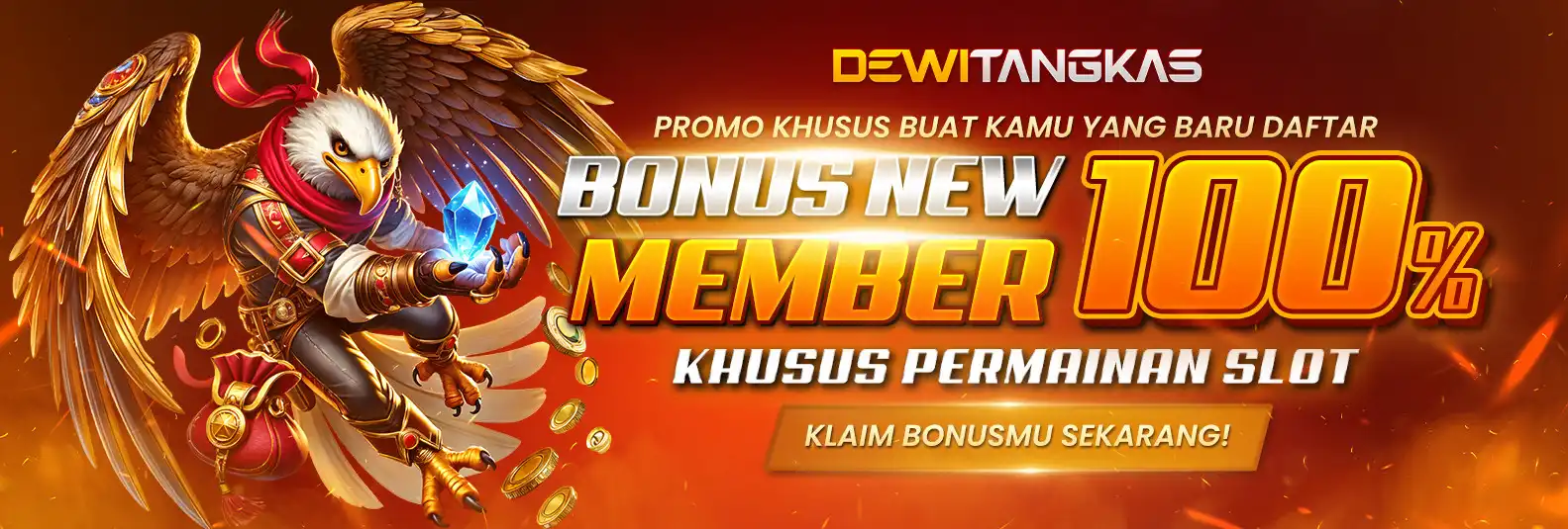 BONUS MEMBER BARU 100% SLOT